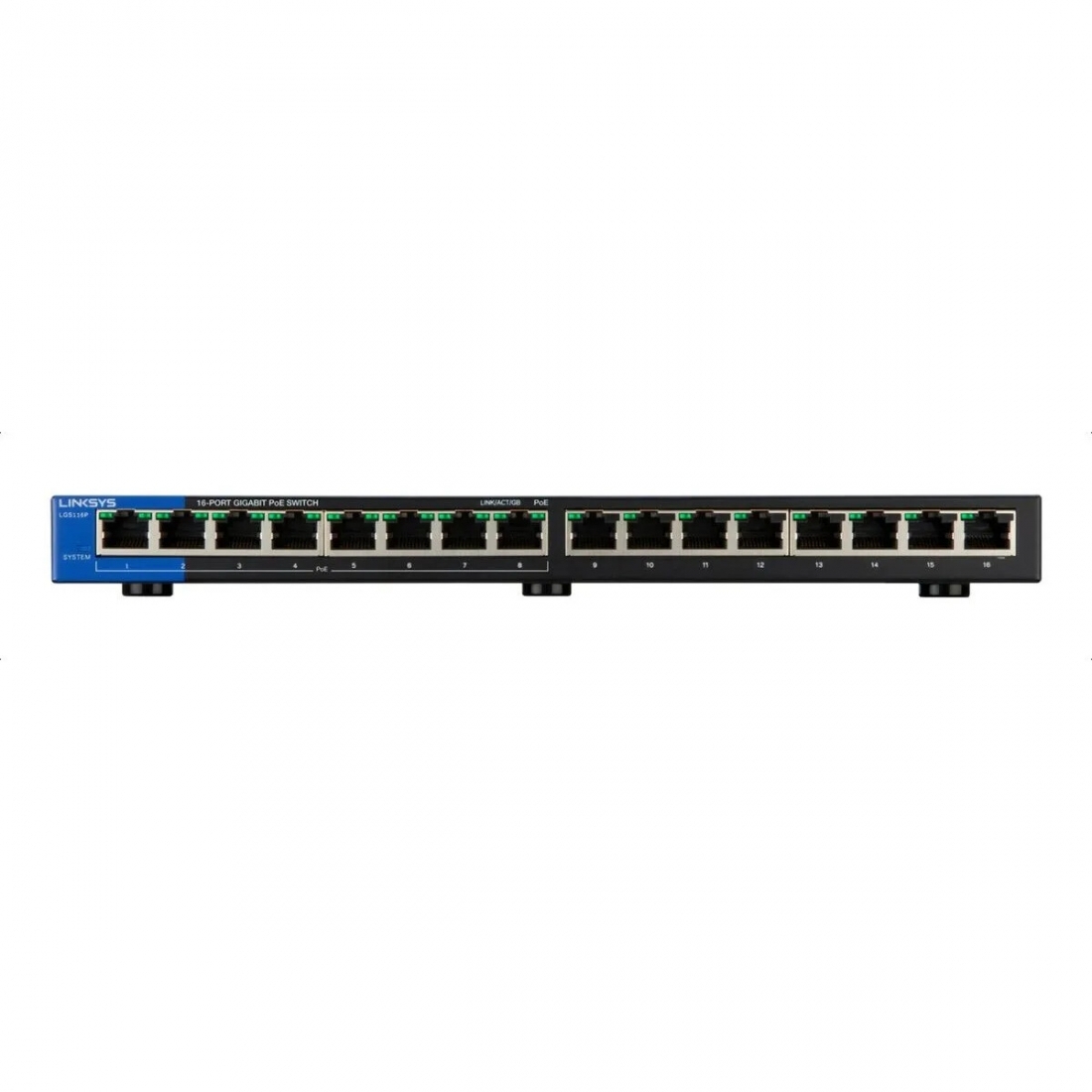 LINKSYS LGS116P 16-PORT GIGABIT POE SWITCH